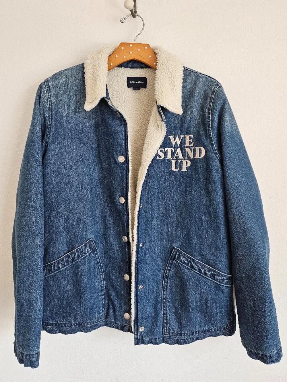 J.Crew Sherpa Lined Denim Jacket 